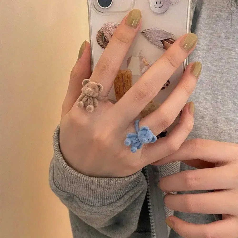 Adjustable Bear Finger Ring